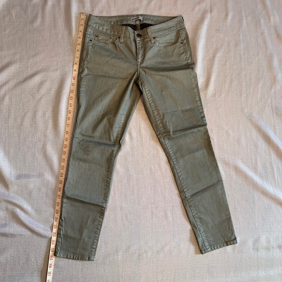 GAP 1969 Always Skinny Silver Metallic Coated Ankle Jeans 27 / 4 - Picture 4 of 13